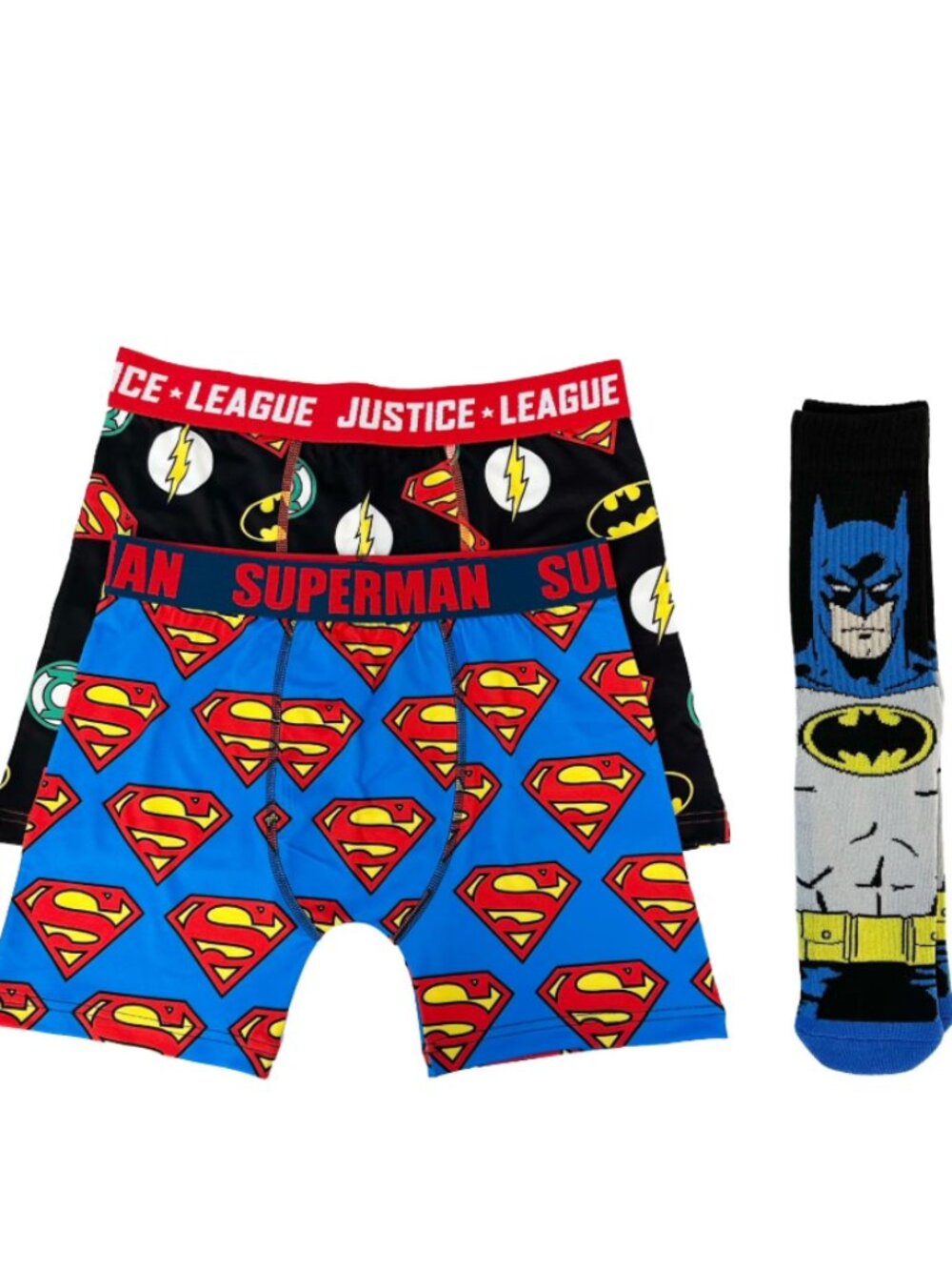 Justice League 2-Pack Boxer Brief and Crew Sock Set